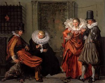 Willem Pietersz Buytewech : Dignified Couples Courting